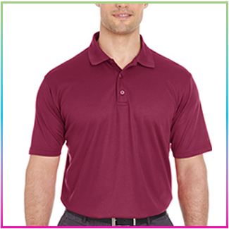 •	UltraClub Men's Cool & Dry Mesh Piqué Polo Shirts (A8210)