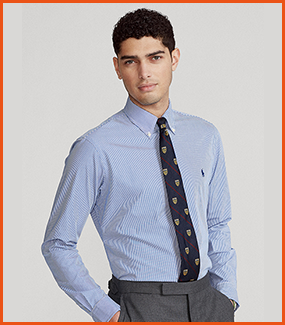 Classic Fit Poplin Sport Shirt (POLOW320)