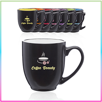 16-oz. Bistro Two-Tone Ceramic Custom Mugs (A5003)
