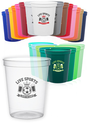 •	16-oz. Reusable Plastic Stadium Cups (ASC16)