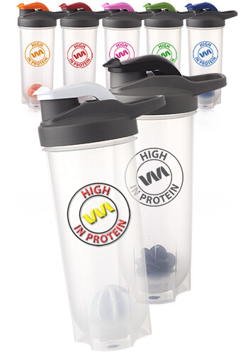 	24-oz. Plastic Shaker Bottles with Mixer (ASHB03)
