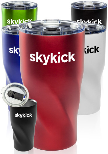 •	20-oz. Wavey Mavey Vacuum Travel Mugs (ATM322)