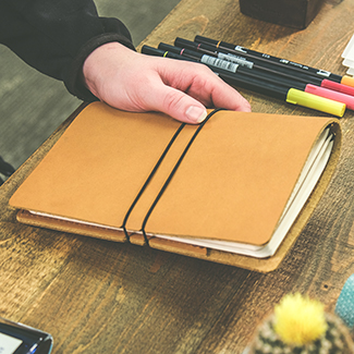 Leather Bullet Journaling notebook (BK0202)