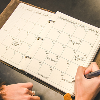Large Leather Weekly Task Planner (OF0011)