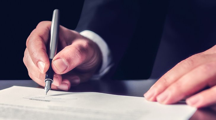 Signing a guaranty