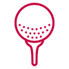 golf ball tee icon