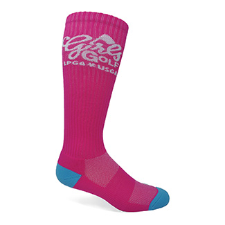 Custom Knit Moisture Wicking Athletic Knee High Sock with KNit-In-logo (SOCK-003-OSP)