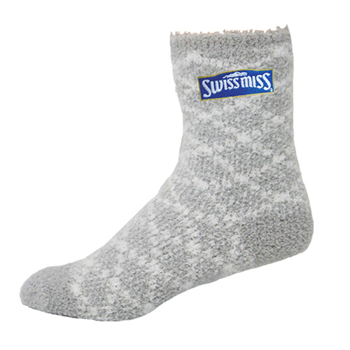 Fuzzy Crew Sock with Direct Embroidery (SockFuzzCrewEMB)