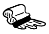 squeegee with ink icon