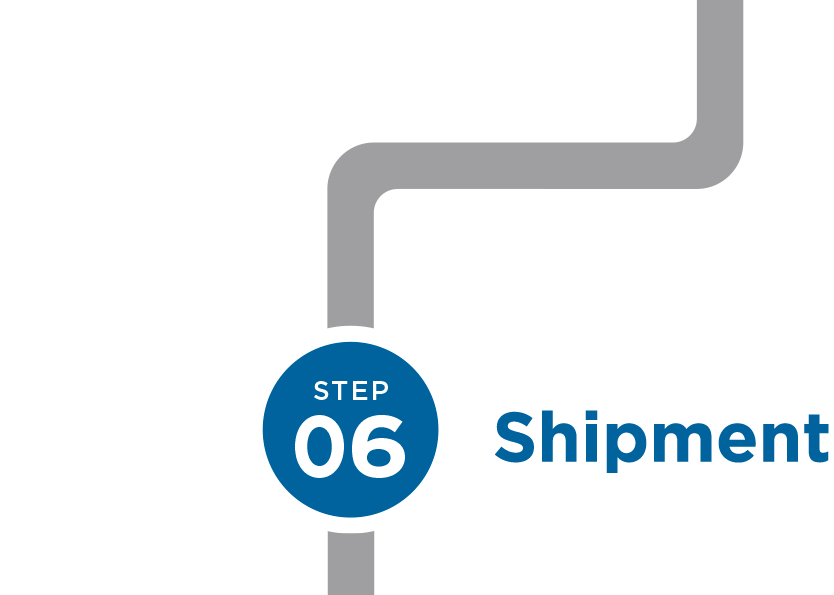 Step 6: Shipment