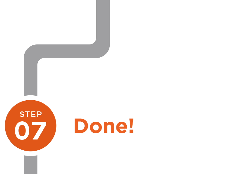 Step 7: Done