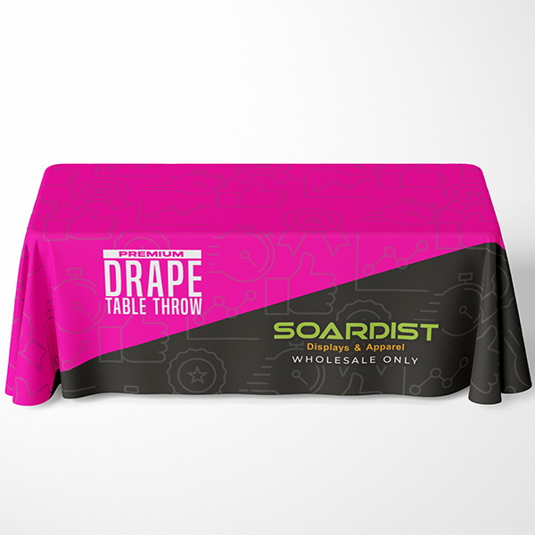 •	6-ft. Premium Table Throw 4-Sided - Close Back, Full-Color Dye (CPN-554020713)