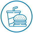 Hamburger and Drink Icon