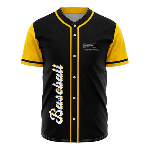 custom button down baseball jersey - full dye sublimation