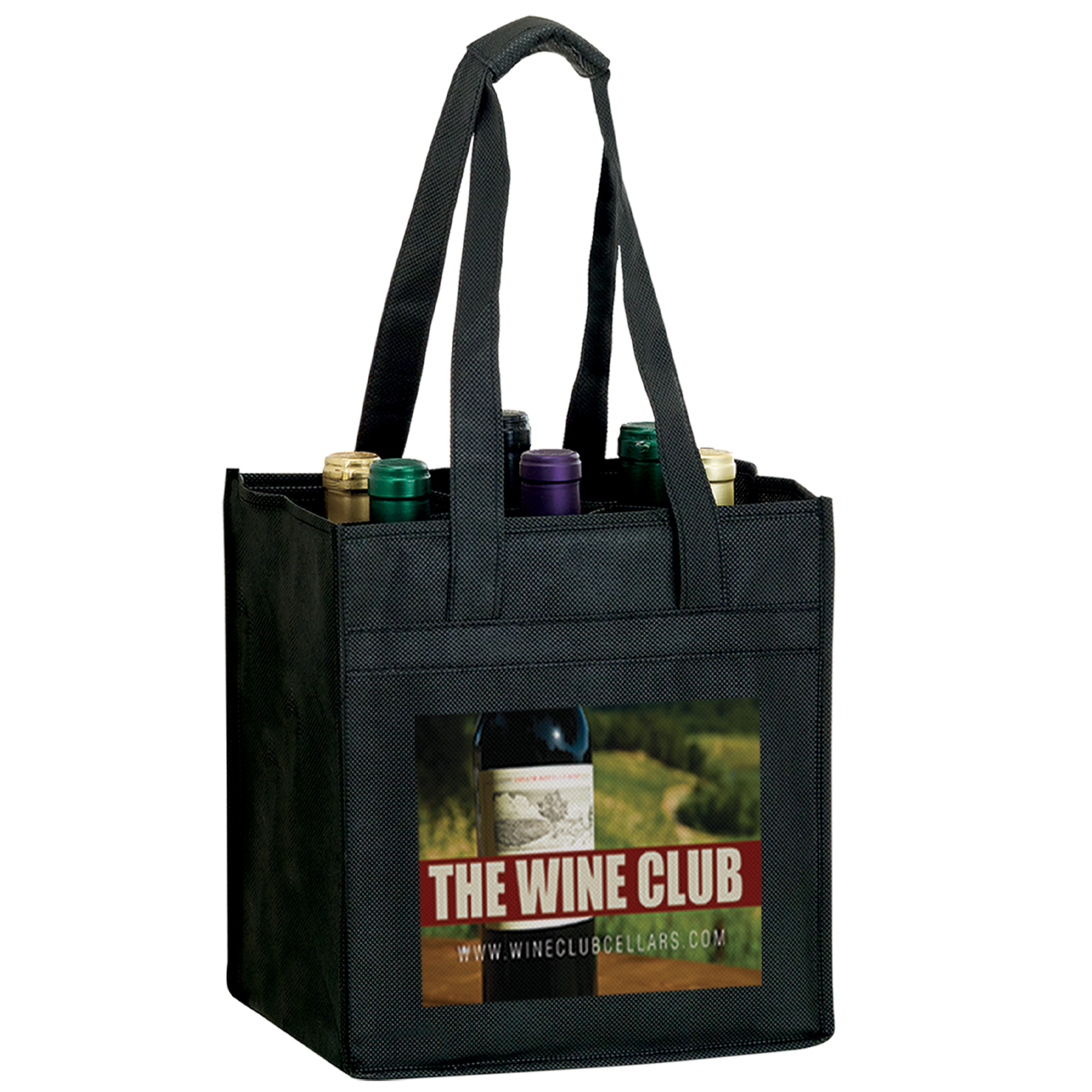 6-Bottle Non-Woven Wine Tote Bag (VINE6 style)