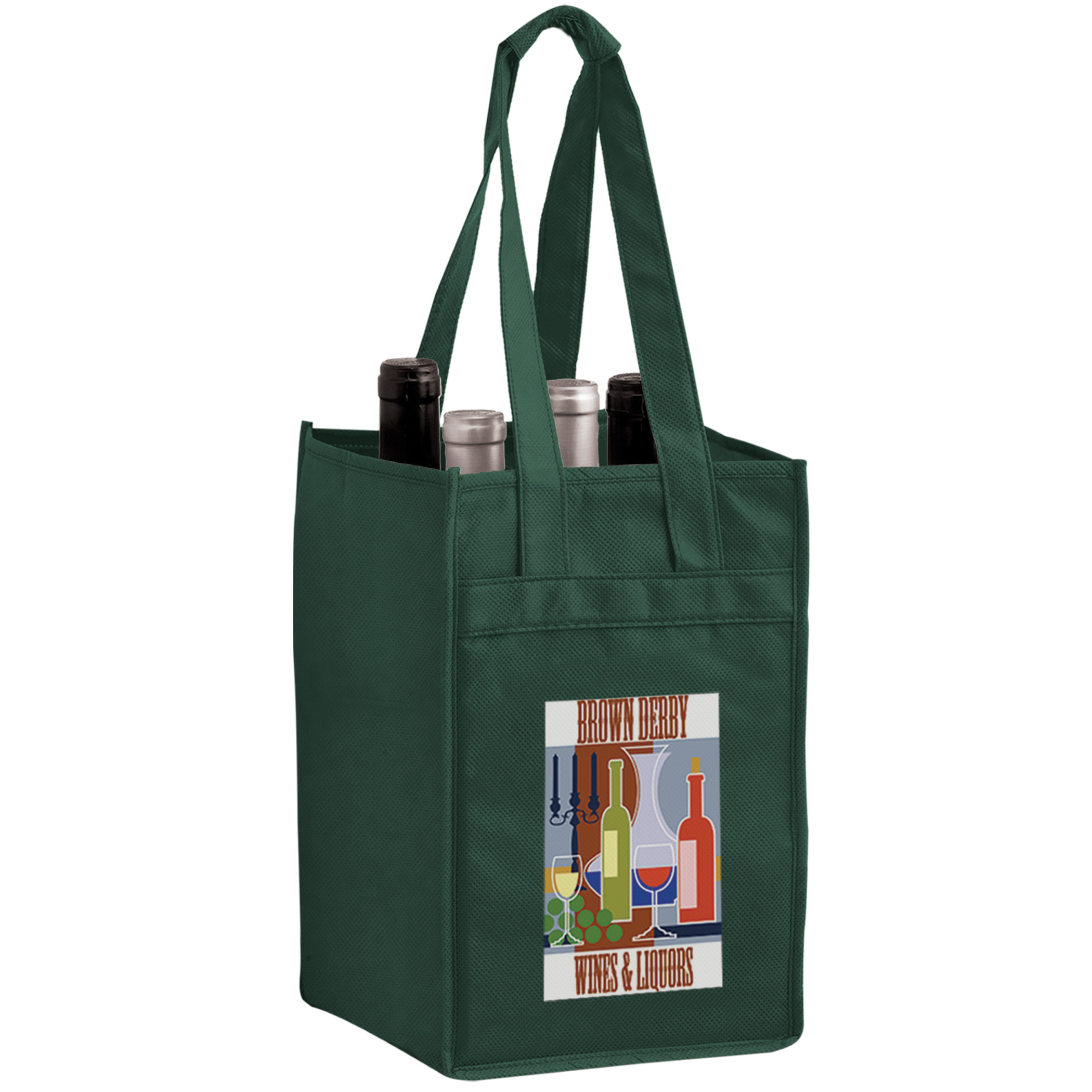 4-Bottle Non-Woven Wine Tote Bag (VINE4 style)