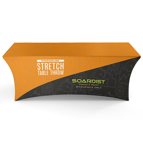 •	6-ft. 4-Sided Premium Stretch Table Cover - Dye-Sublimated (606016)