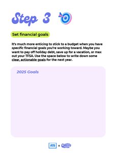 Thumbnail: Set financial goals worksheet