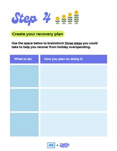 Thumbnail: Recovery plan worksheet