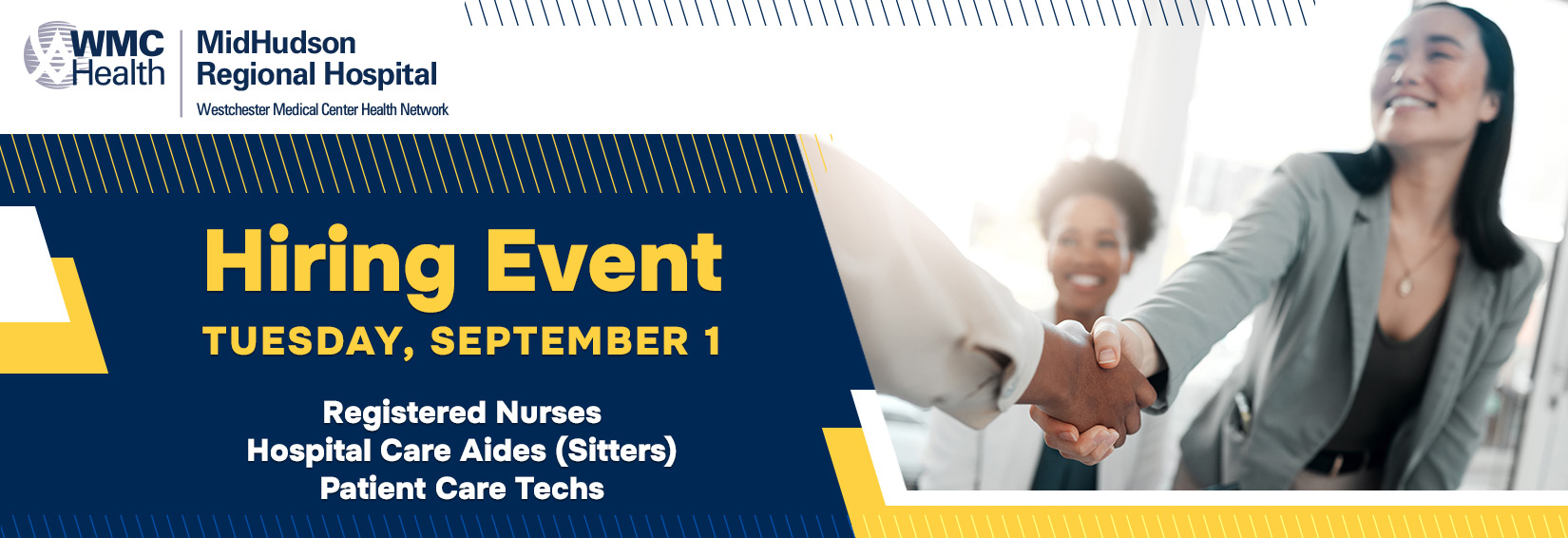 Nursing & Nursing Support  Hiring event