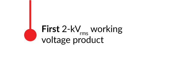 First 2-kVrms workingvoltage product