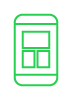 Green smartphone icon