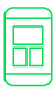 Green smartphone icon