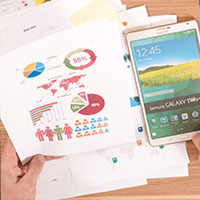 Prices of paper with various data and graphs