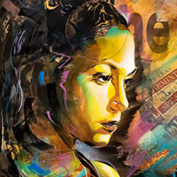 Painting of woman