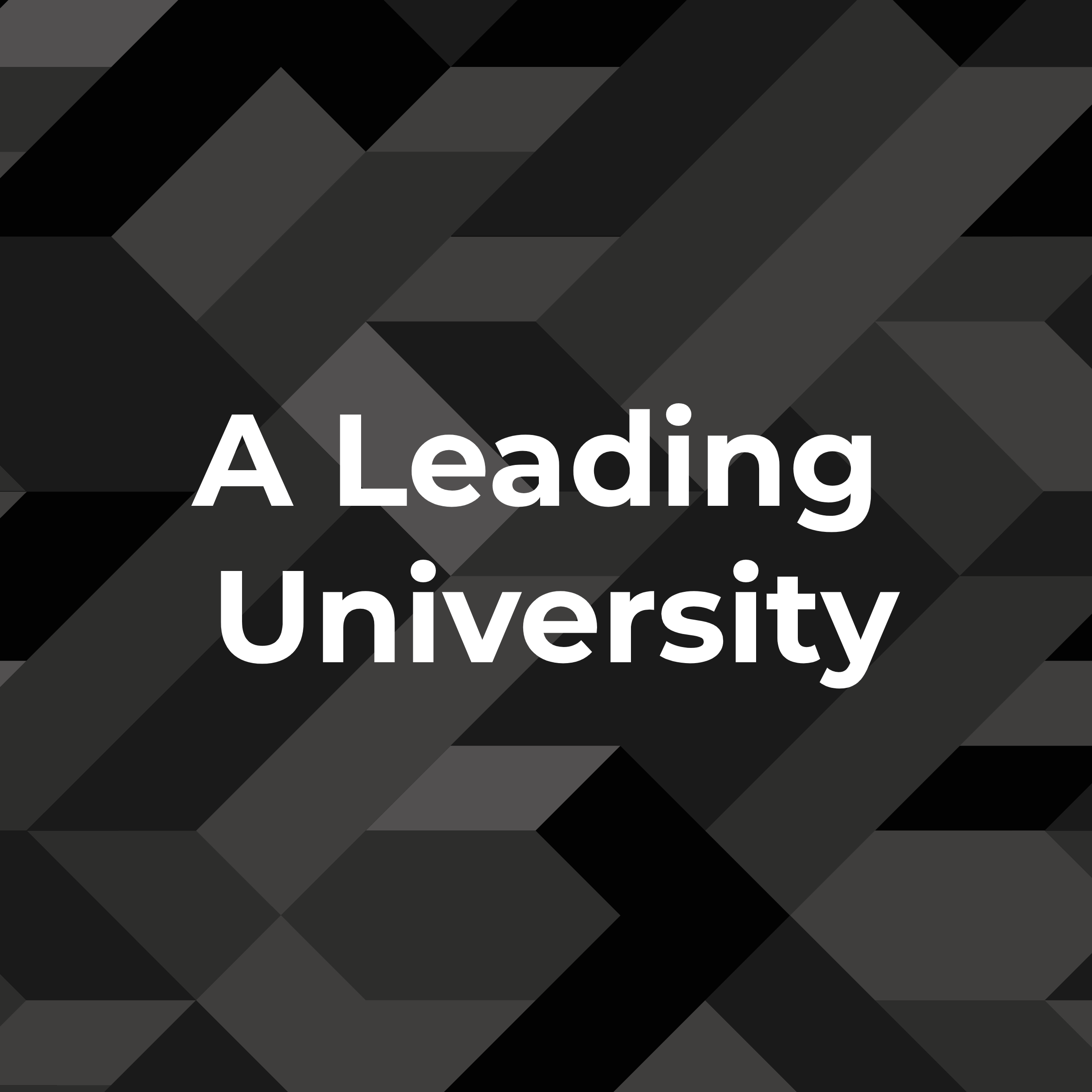 Tile: "A Leading University"