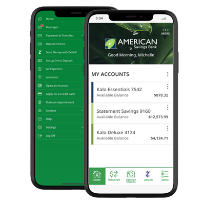 ASB Mobile App Home Screen