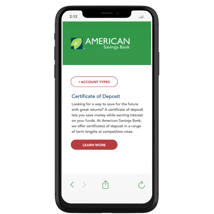 Open a Certificate of Deposit